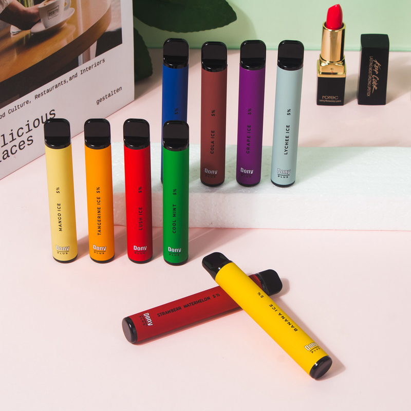 Dony ECO Plus 800puffs 3.2ml ডিসপোজেবল কাস্টম ভ্যাপার সিগারেট 550mAh ব্যাটারি 15 ফ্লেভার