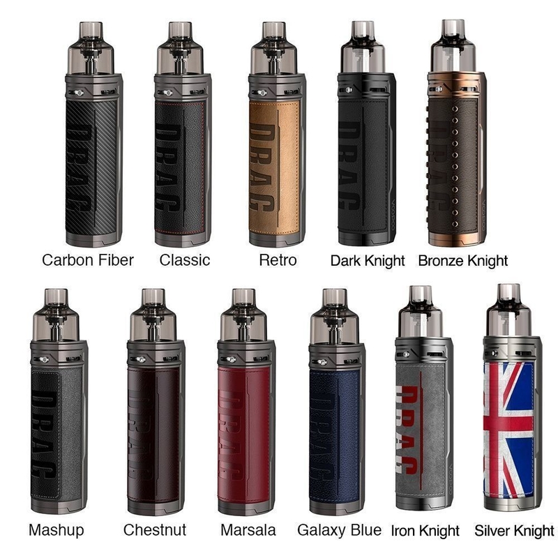 Voopoo Drag X 18650 Mod E সিগারেট স্টার্টার কিট 4.5ml ভিঞ্চি কয়েল সিঙ্গেল 18650 ব্যাটারি 80w