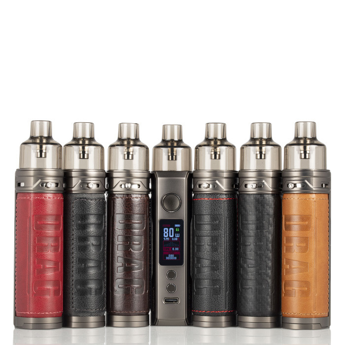 Voopoo Drag X 18650 Mod E সিগারেট স্টার্টার কিট 4.5ml ভিঞ্চি কয়েল সিঙ্গেল 18650 ব্যাটারি 80w