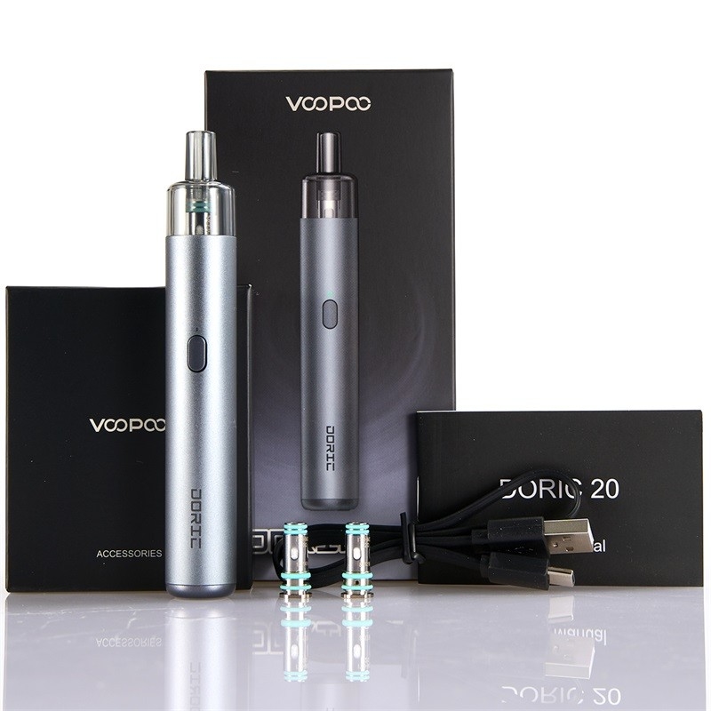 1500mah ITO কয়েল রিফিলযোগ্য পড ভ্যাপস Voopoo Doric 20 2ml ই সিগারেট ভ্যাপার