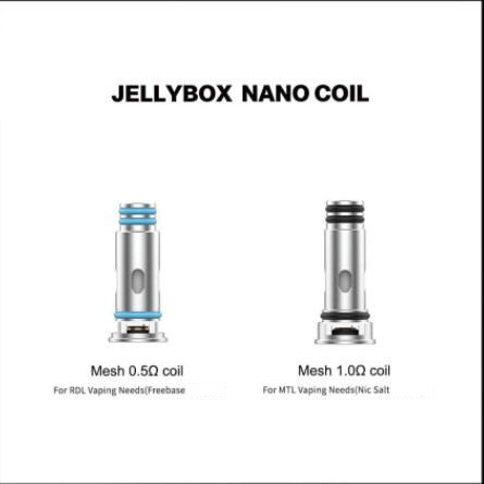 Lelote Jellybox Nano Replacement Coil for Rincoe Jellybox SE / Nano X / Air X Kit 1.0Ω / 0.5Ω