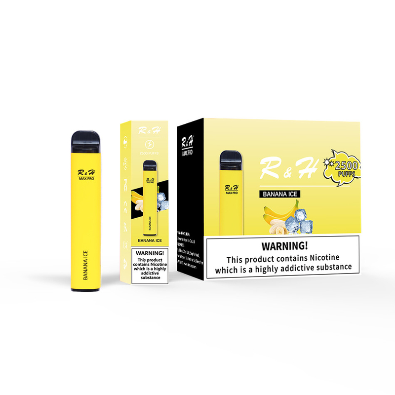 ডিসপোজেবল পড ভ্যাপস ম্যাক্স প্রো 8ml 950mah 2500 পাফস 1.3ohm মেশ কয়েল ডিসপোজেবল কিট