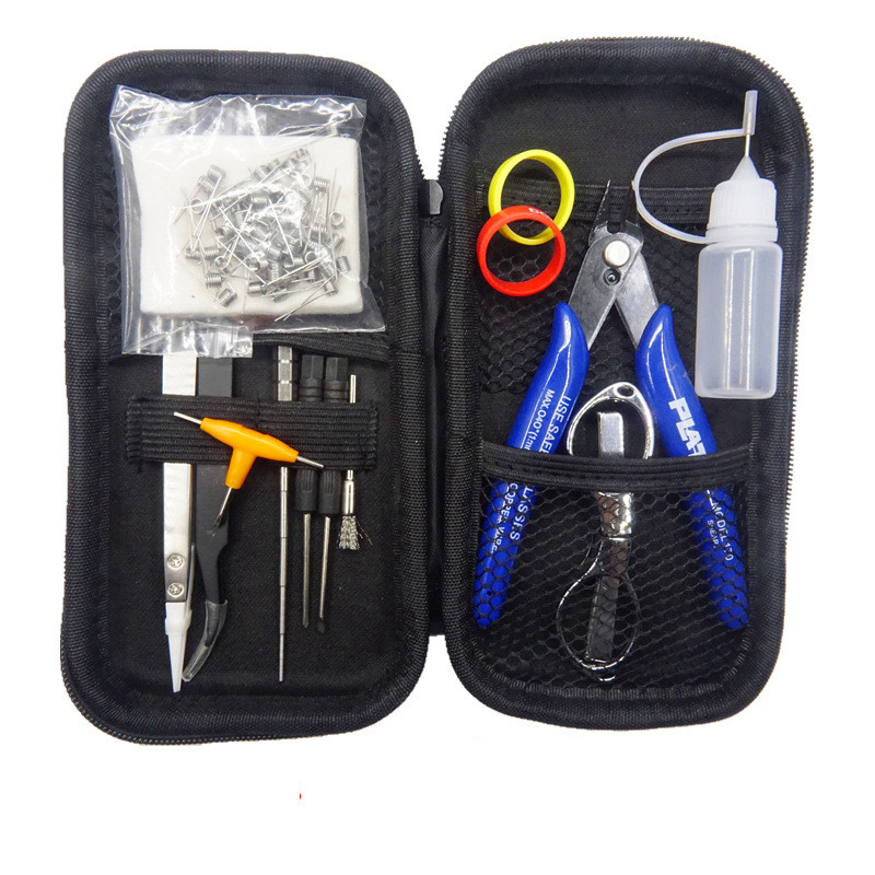 Mini Vape DIY X6 টুল কিট ইলেকট্রনিক সিগারেট আনুষাঙ্গিক ব্যাগ ব্যান্ড কয়েল জিগ কটন