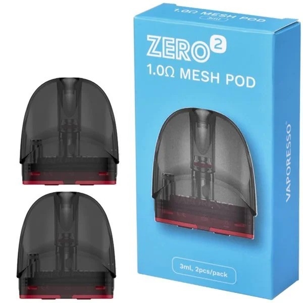 2pcs মেশ 1.0ohm ভ্যাপোরেসো জিরো 2 কার্টিজ দৃশ্যমান পড PTF ফিলিং সিস্টেম