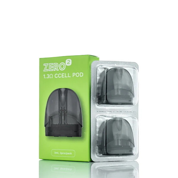 Vaporesso Zero 2 খালি Vape Pod কার্টিজ 2pcs 1.3ohm Ccell (1.0ohm মেশ পডস)