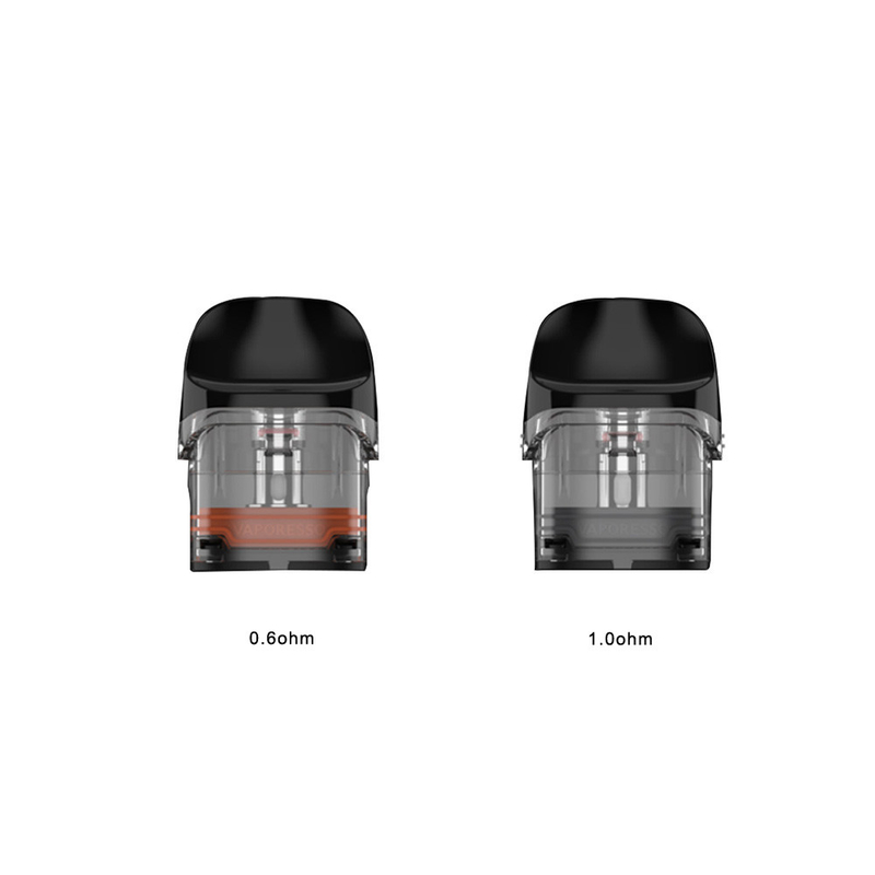 Vaporesso Luxe QS খালি পড কার্টিজ 2ml 0.6ohm 1.0ohm 4pcs Luxe QS Kit / Luxe Q Kit এর জন্য