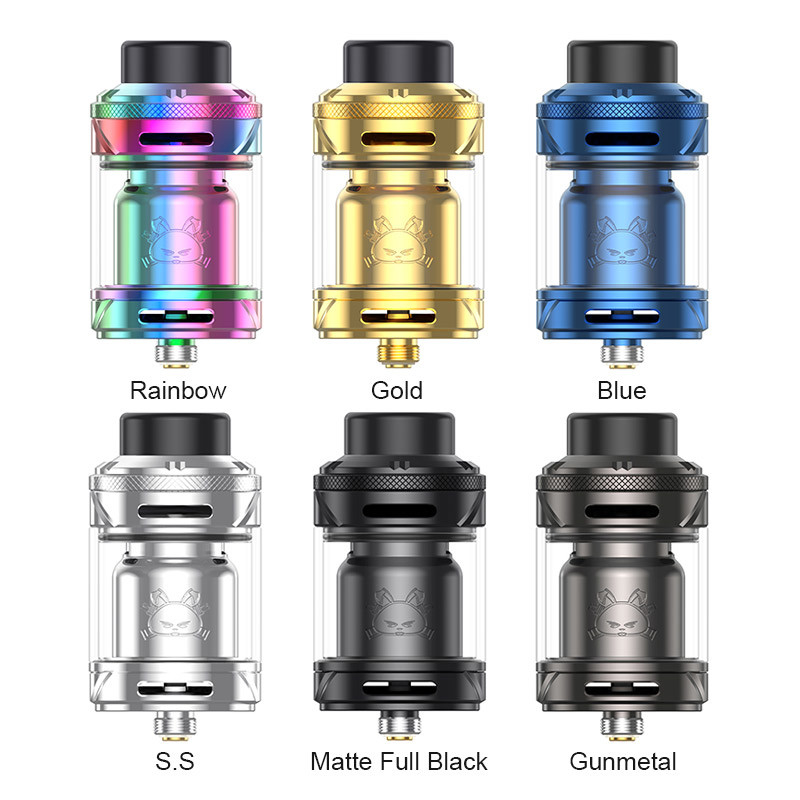 Hellvape Fat Rabbit 2 RTA 6.5ml / 4ml / 2ml ডুয়াল-কয়েল RTA কাস্টমাইজড এয়ারফ্লো ট্যাংক